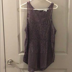 Purple American Eagle Tank Top